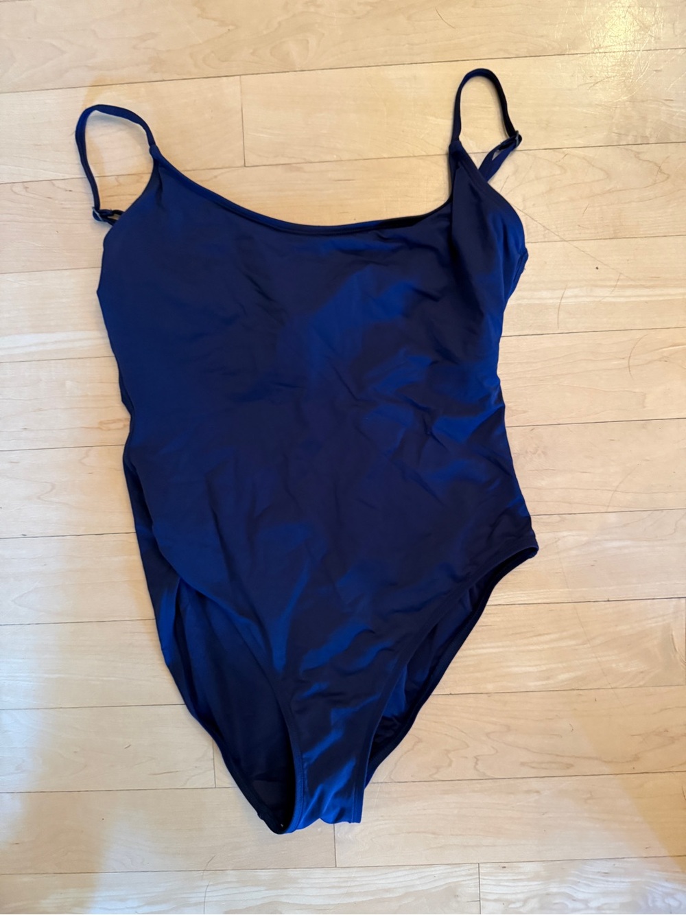 Andie Deep Navy Scoop One-Piece Swimsuit